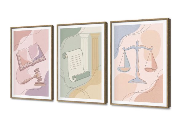 طقم لوحات حائط مودرن لرموز العدالة والقانون SA105763 اعمال و شركات, قانون - قضاء - محاماه, كل التابلوهات المودرن, تجريدي, طبيعه صامتة ابيض - اوف وايت, بنى - بيج, بينك – فوشيا, درجات الباستيل, رمادى الستريشن - فيكتور, بسيط و هادئ, ديجيتال آرت, رسم خطى, لوحات فنية, مودرن غرفة المعيشة, مدخل المنزل, مكاتب – شركات - اعمال بالعرض, ببرواز, برواز خشبى, مستطيل