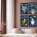 تابلوهات مودرن لغرف الأطفال بتصاميم فضاء كرتونية SA105014 كل التابلوهات المودرن, افيال, حيوانات المزرعة, حيوانات مفترسة, قطط, English Text & Quotes, حيوانات و طيور, فضاء و كواكب ازرق - تركواز, اصفر, الوان داكنة, متعدد الالوان الستريشن - فيكتور, ديجيتال آرت, كتابات و حروف, مودرن غرفة اطفال فى الليل بالطول, ببرواز, برواز خشبى, مستطيل