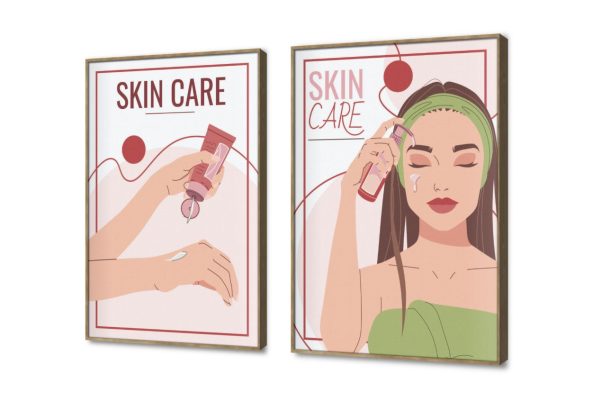 تابلوهات مودرن للعناية بالبشرة والجمال SA107824 كل التابلوهات المودرن, اعمال و شركات, عيادات - طبيه - مستشفيات, موضة – ازياء - بنات ابيض - اوف 와يت, اخضر - زيتى, بينك – فوشيا الستريشن - فيكتور, قابل للتعديل, كتابات و حروف, مودرن مكاتب – شركات - اعمال بالعرض, ببرواز, برواز خشبى, مستطيل