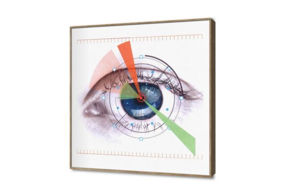 لوحة فنية بتصميم تقني للعين البشرية SA107963 كل التابلوهات المودرن, اعمال و شركات, عيادات - طبيه - مستشفيات, شخصيات و وجوه ابيض - اوف وايت, رمادى ديجيتال آرت, مودرن مكاتب – شركات - اعمال ببرواز, برواز خشبى, مربع