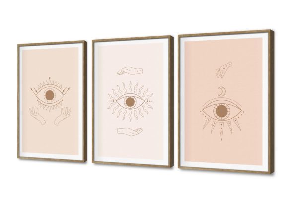 تابلوهات مودرن بتصميم العين واليد البوهيمي SA108018 كل التابلوهات المودرن, اعمال و شركات, عيادات - طبيه - مستشفيات بنى - بيج, درجات الباستيل بسيط و هادئ, بوهو ستايل, رسم خطى, مودرن غرفة المعيشة, مكاتب – شركات - اعمال بالعرض, ببرواز, برواز SF9, برواز خشبى, مستطيل