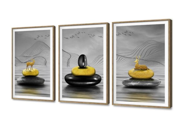 تابلوه مودرن كانفاس بتصميم الغزال والزلط SA108286 كل التابلوهات المودرن, احجار و صخور, اعمال و شركات, عيادات - طبيه - مستشفيات, طبيعه صامتة اسود, اصفر, رمادى, فضى – ذهبى ديجيتال آرت, مودرن غرفة المعيشة, مكاتب – شركات - اعمال بالعرض, ببرواز, برواز SF9, برواز خشبى, مستطيل