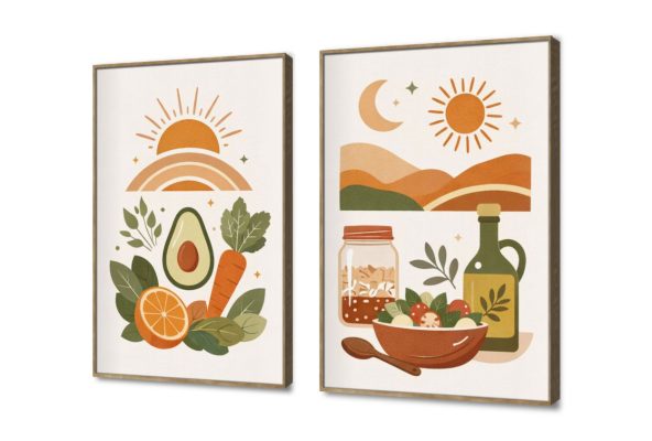 تابلوه مودرن كانفاس برسومات طعام صحي SA109738 كل التابلوهات المودرن, اعمال و شركات, خضروات, طعام - مأكولات, عيادات - طبيه - مستشفيات, مشروبات – اطعمة - المطبخ اخضر - زيتى, برتقالى الستريشن - فيكتور, مودرن غرفة الطعام - المطبخ, مكاتب – شركات - اعمال بالعرض, ببرواز, برواز خشبى, مستطيل