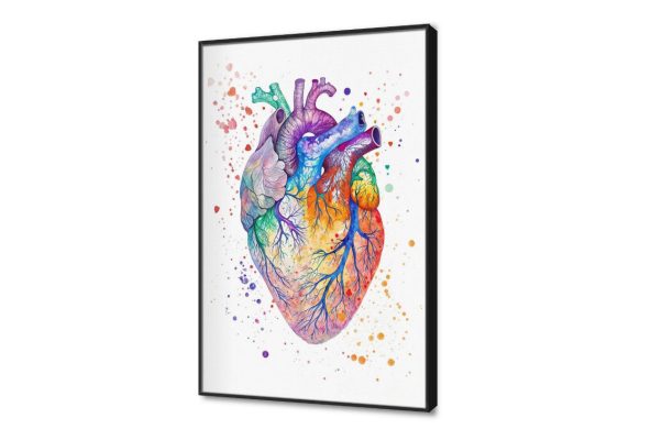 تابلوه مودرن كانفاس بتصميم تشريحي ملون SA110075 كل التابلوهات المودرن, اعمال و شركات, عيادات - طبيه - مستشفيات قوى و زاهى, متعدد الالوان الوان مائية, لوحات فنية, مودرن مكاتب – شركات - اعمال بالطول, ببرواز, برواز اسود, مستطيل