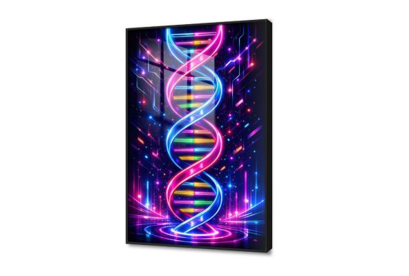 تابلوه مودرن بتصميم الحمض النووي المضيء SA110987 كل التابلوهات المودرن, اعمال و شركات, علوم, عيادات - طبيه - مستشفيات قوى و زاهى, متعدد الالوان الستريشن - فيكتور, مودرن مكاتب – شركات - اعمال اكريليك, بالطول, ببرواز, برواز اسود, مستطيل